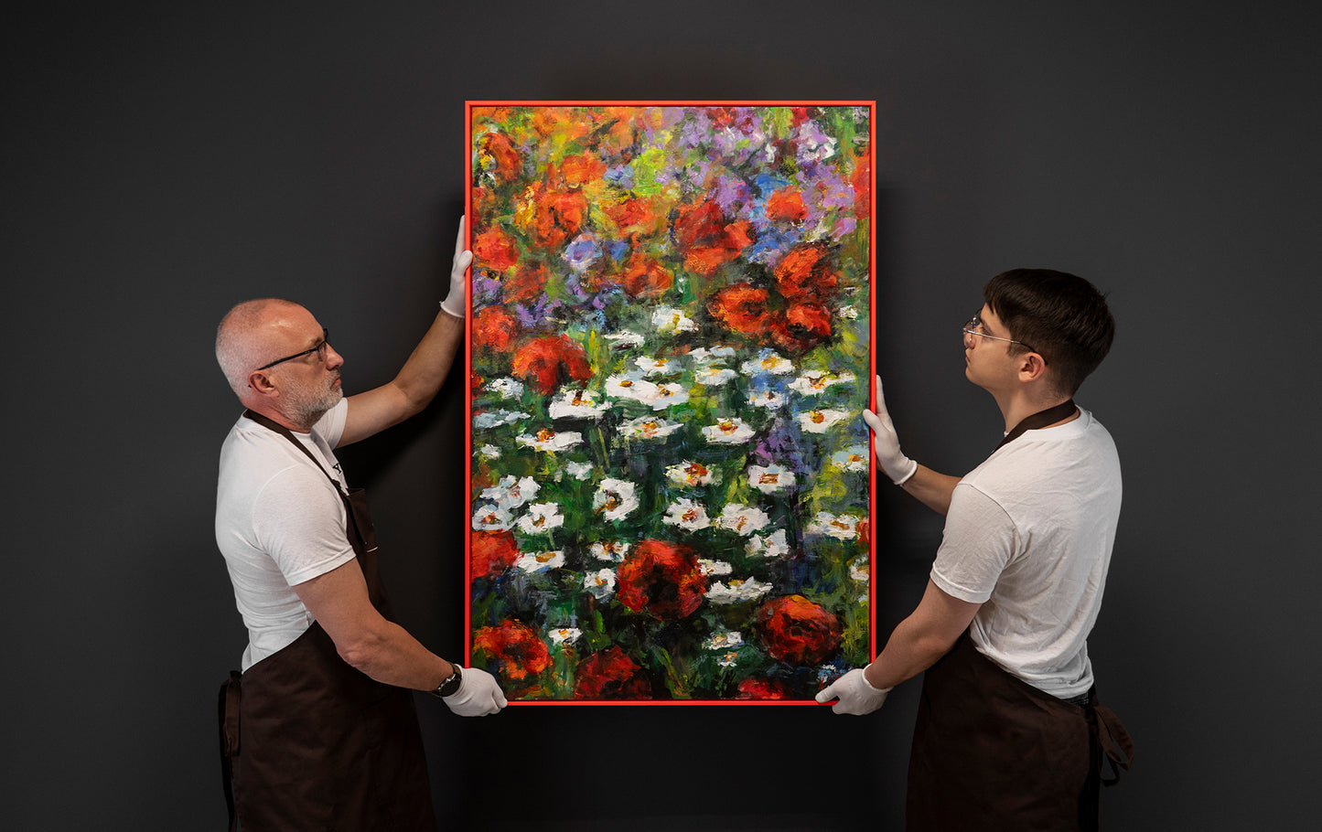flowers painting by contemporary art artists