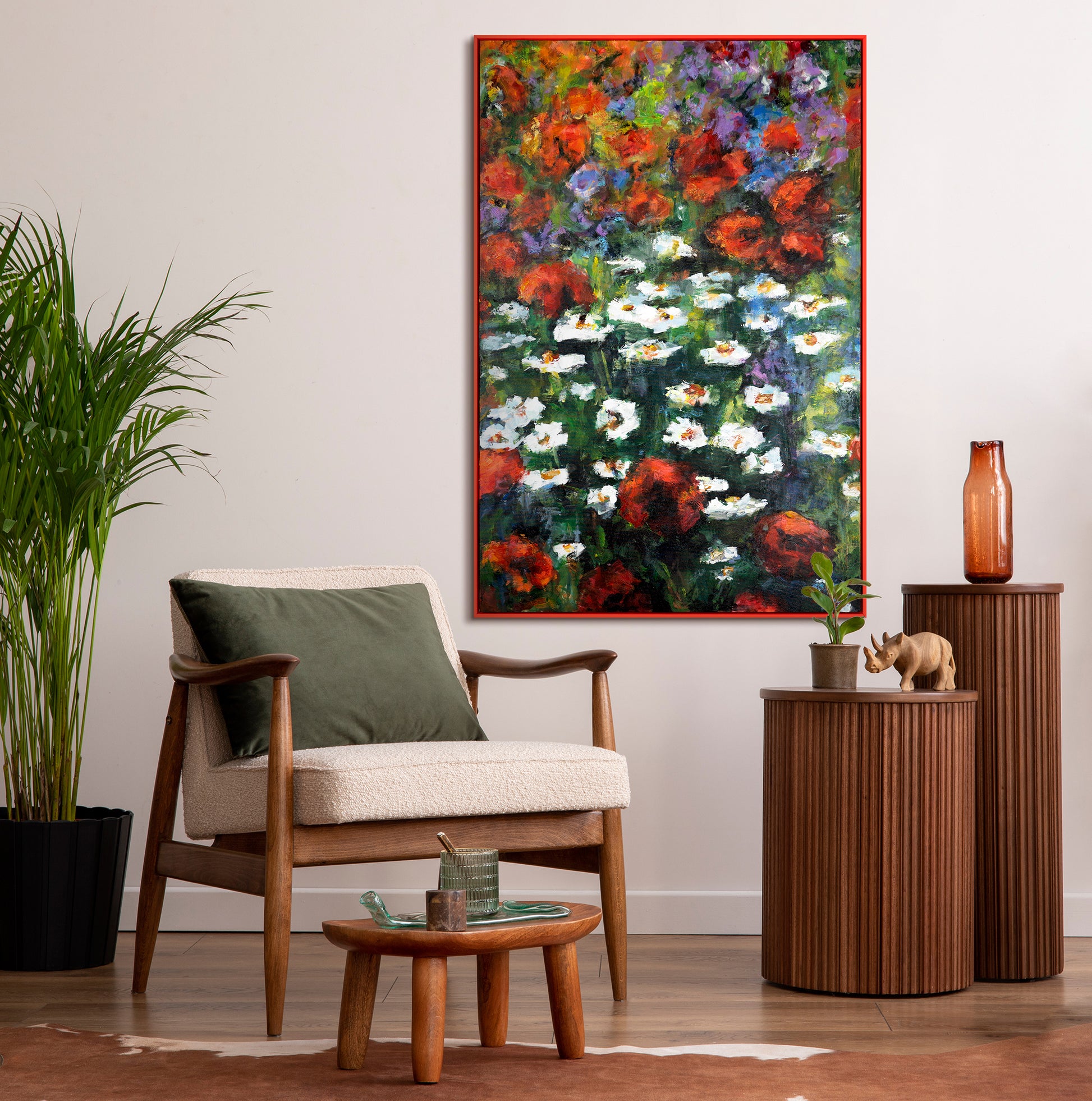 flowers large wall art for living room