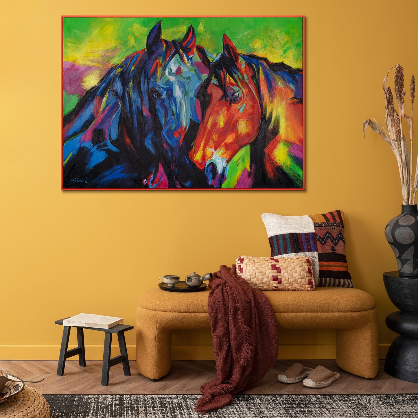 animals large painting for living room