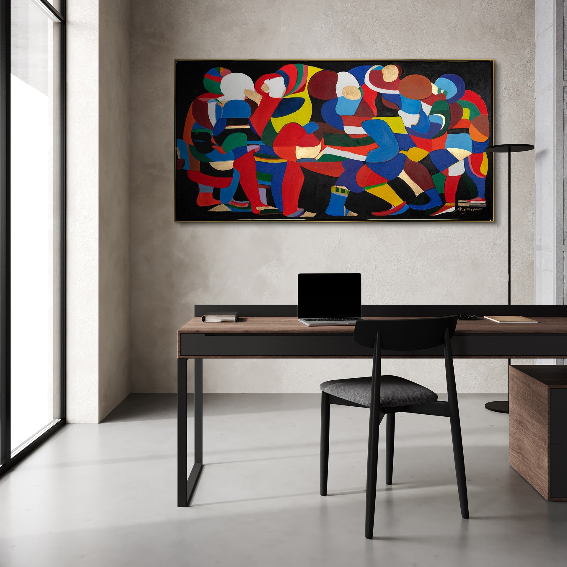 abstract painting for office