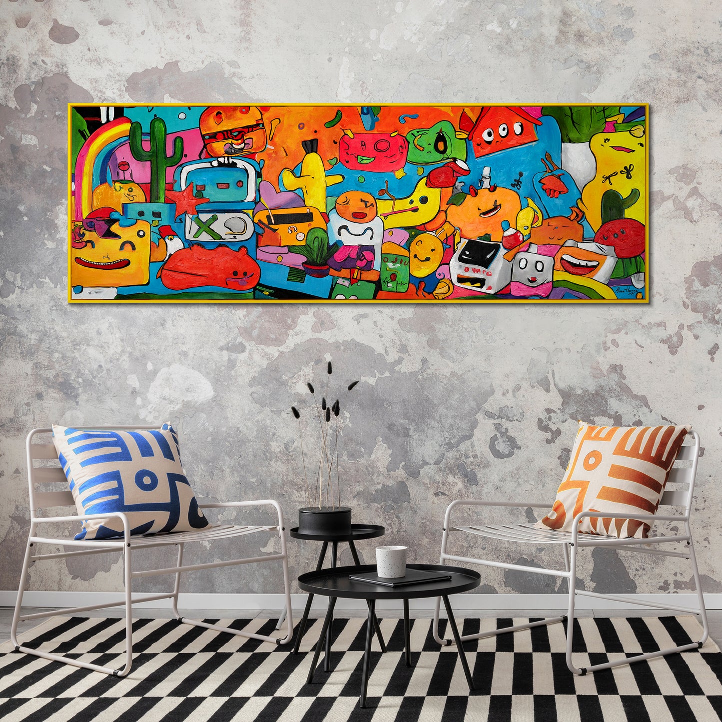cartoon large painting for living room