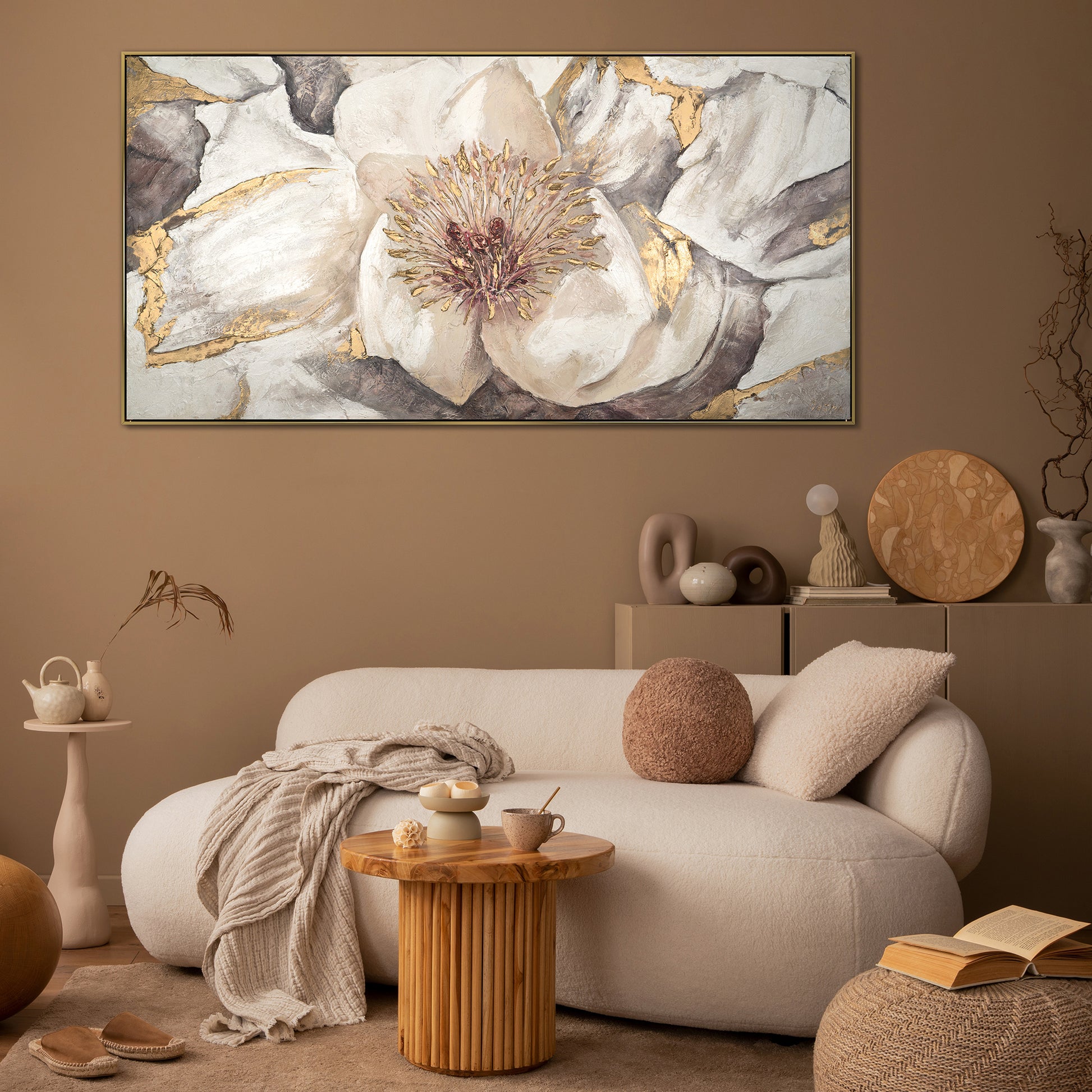 flower large wall art for living room