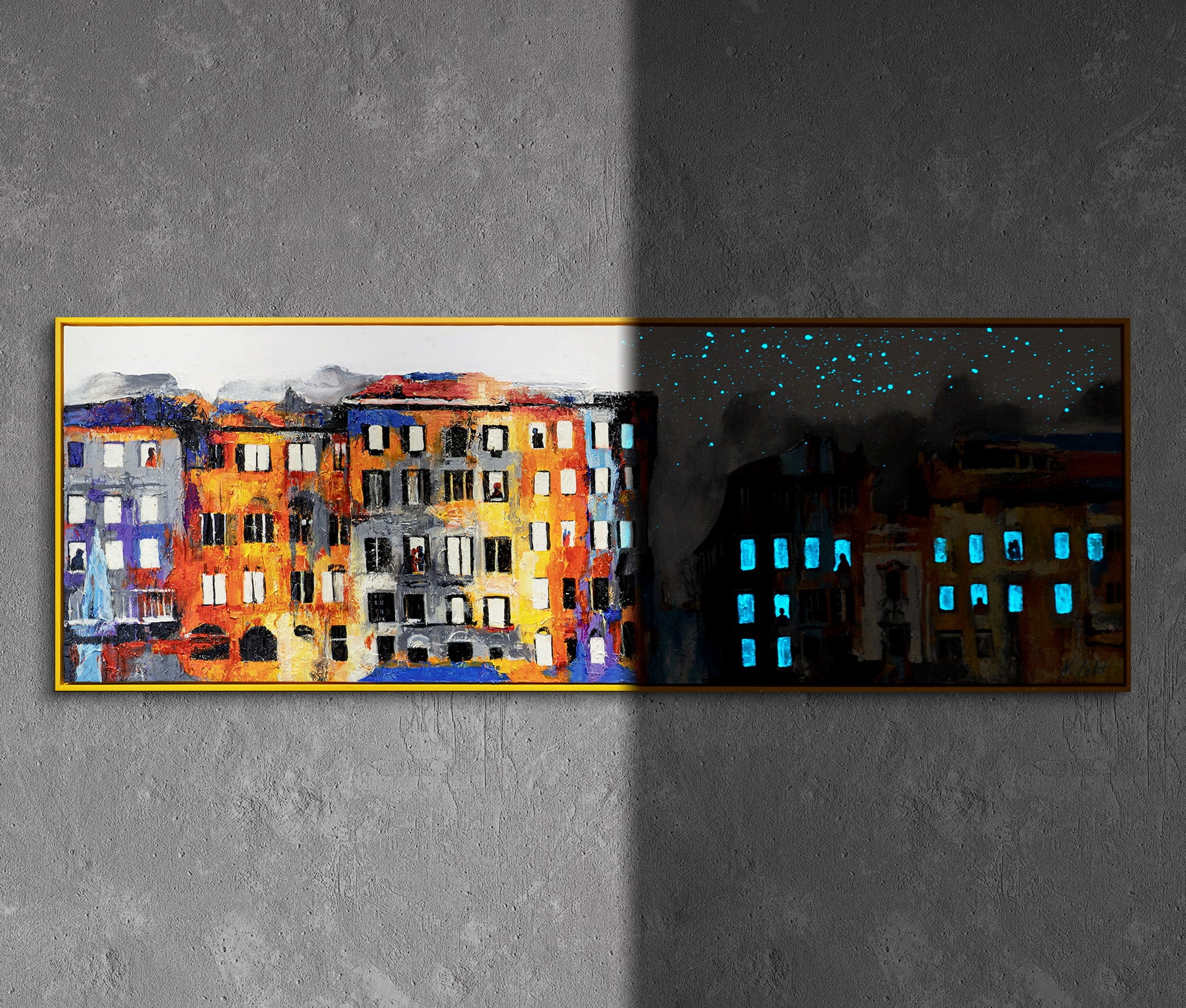 town glow in the dark paint pictures