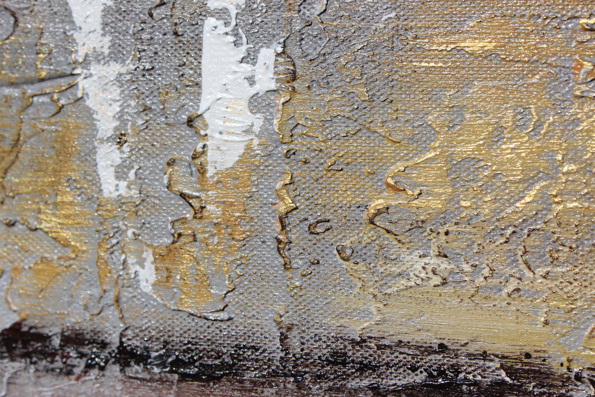 gold on grey acrylic texture