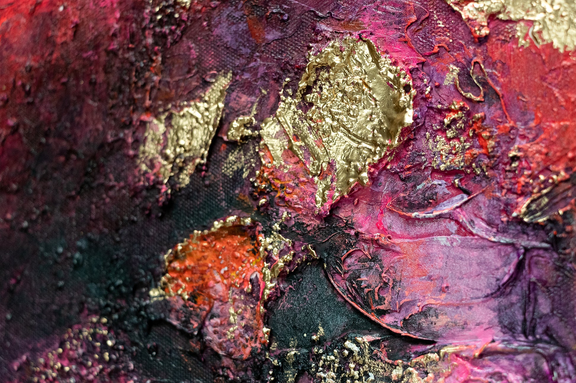 purple and gold acrylic texture