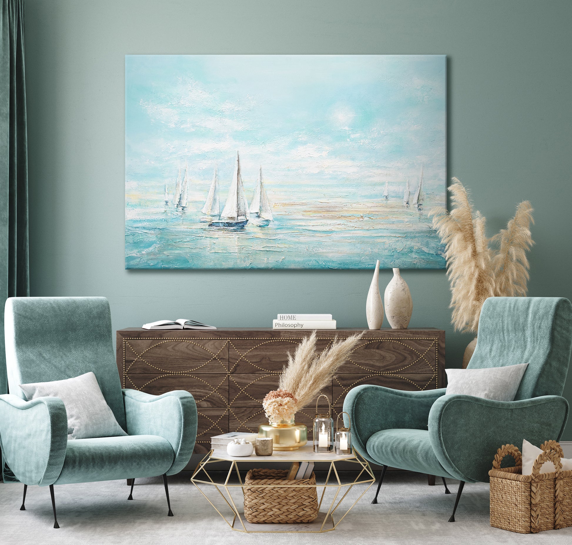 Seascape wall art for living room