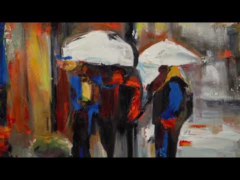 Video preview of art painting Urban atmosphere