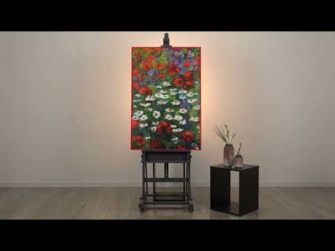 Video preview of art painting Blooming expanses