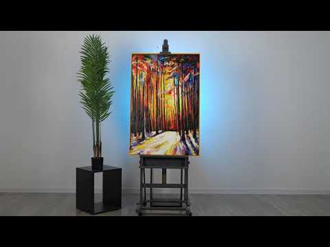 Video preview of art painting Harmony of the forest
