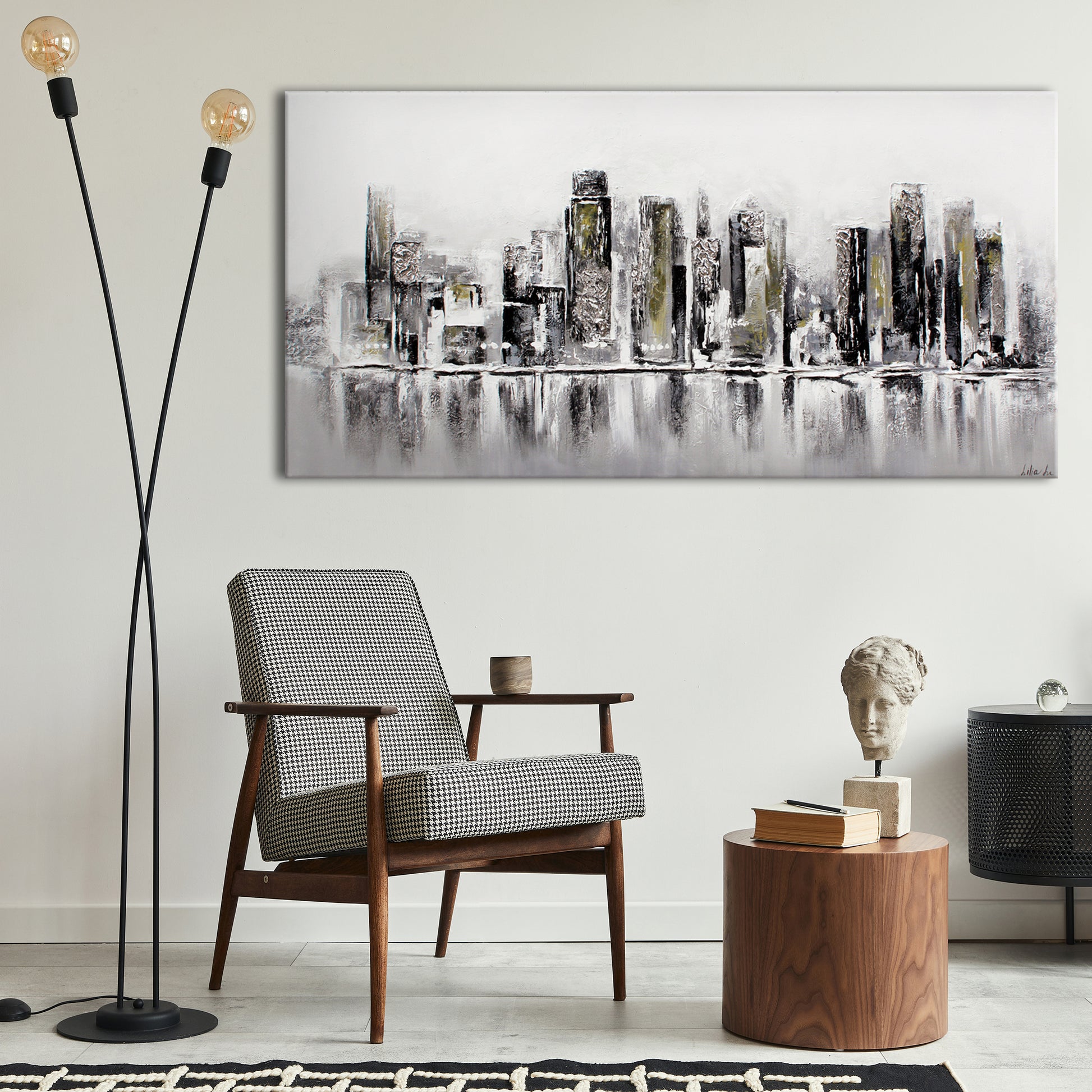 Cityscape wall art for living room
