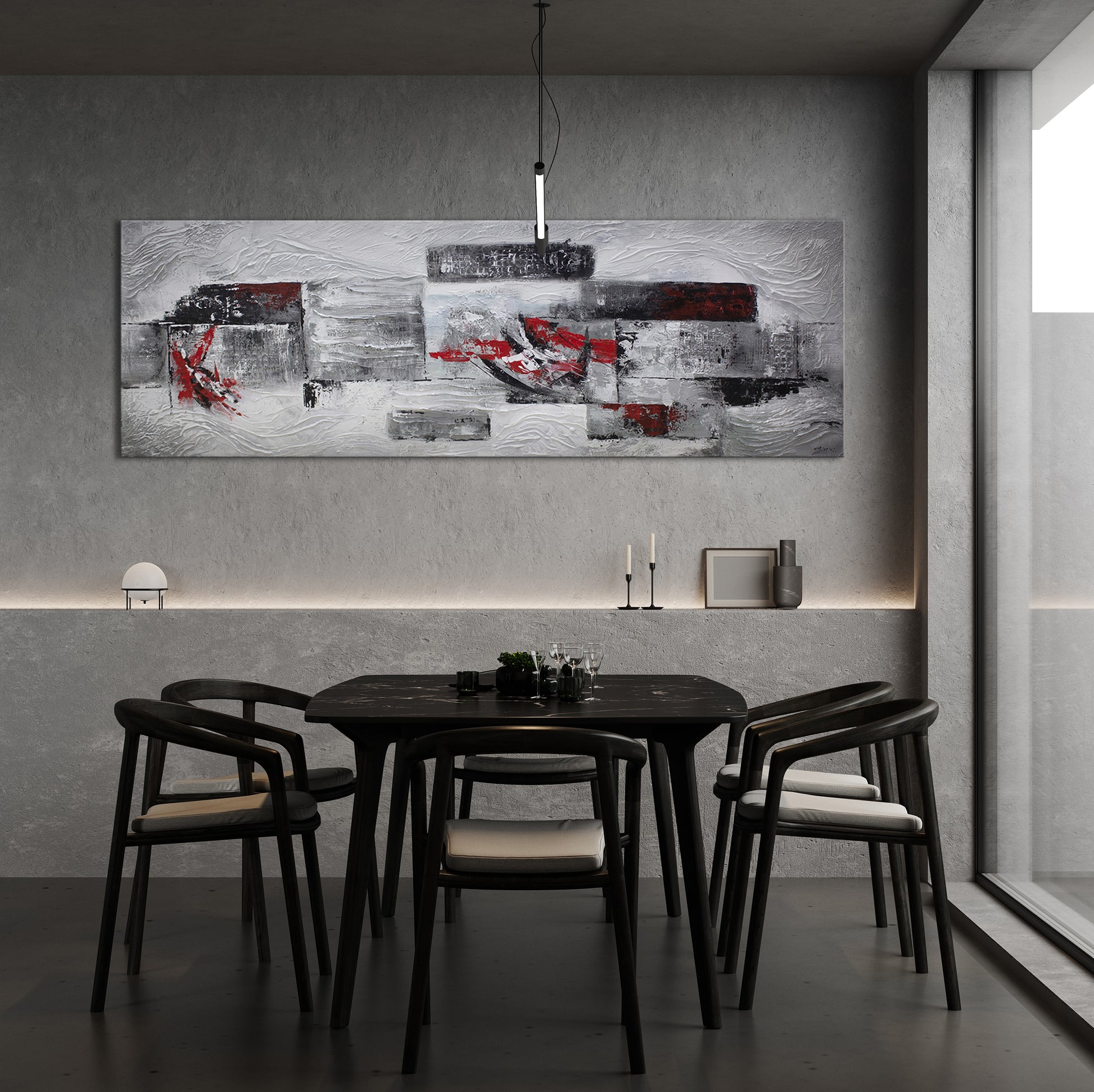 Modern abstract wall art for kitchen