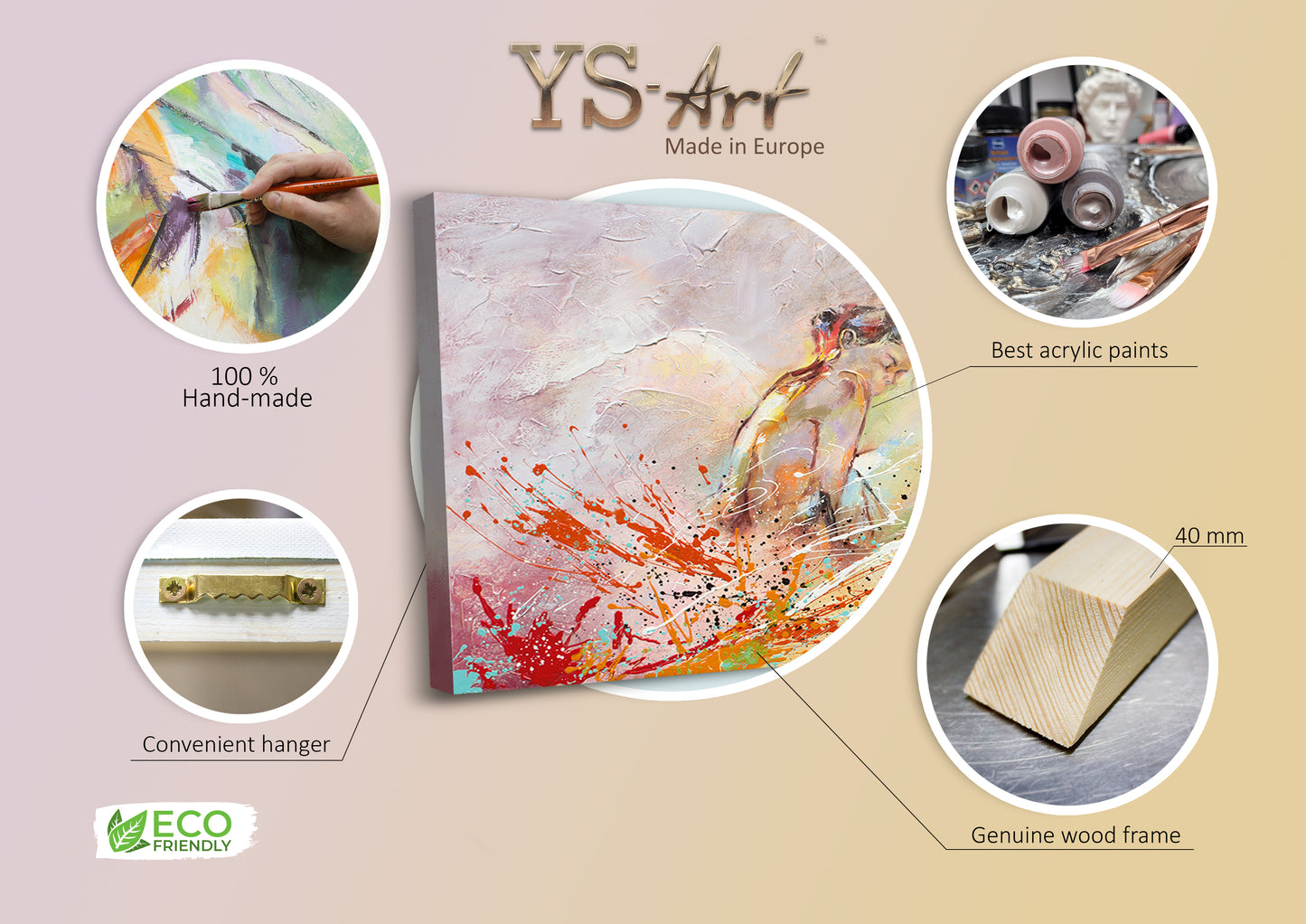 Infographic of art painting Hot Summer