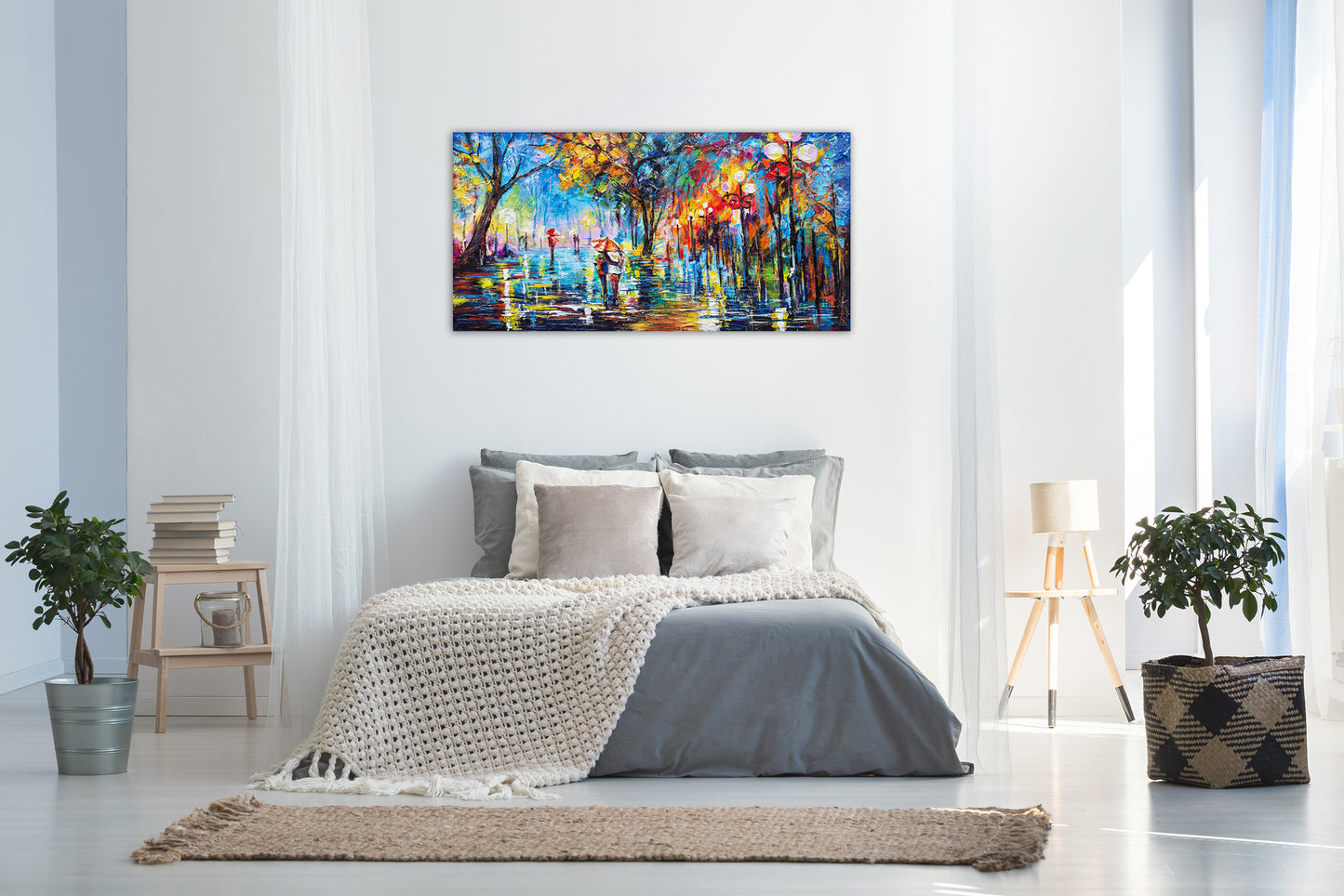 Landscape canvas painting for living room