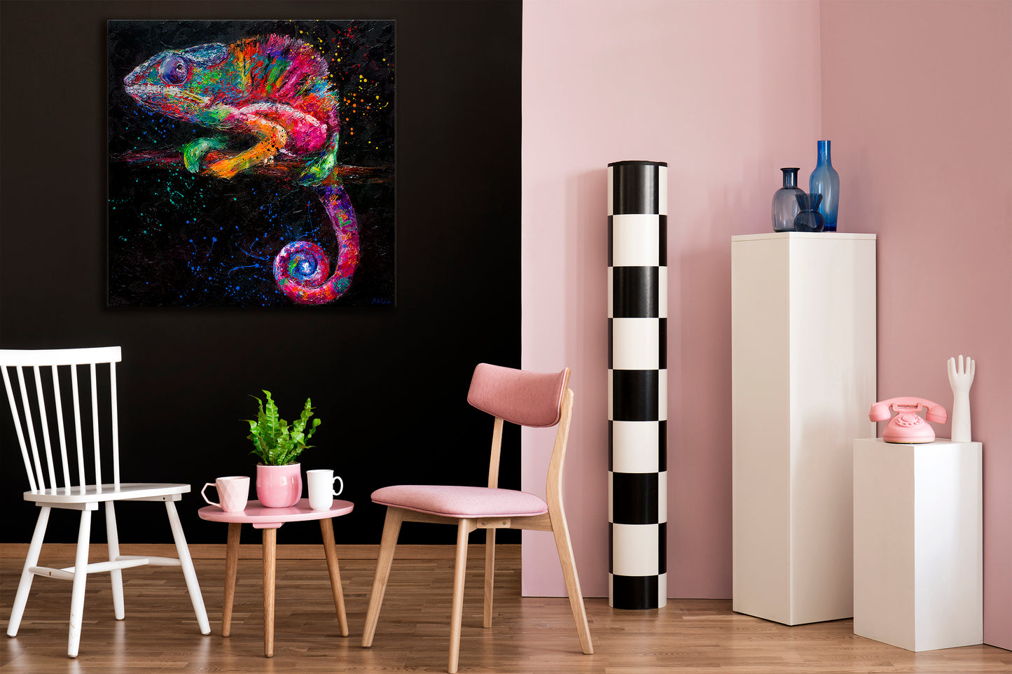 Contemporary abstract art for living room