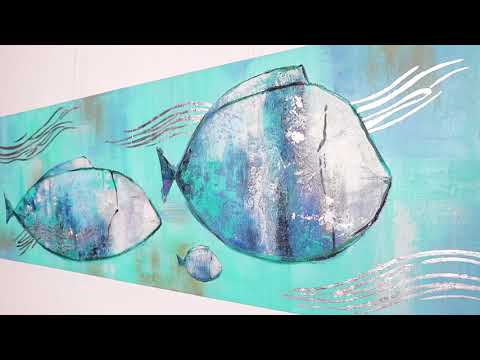 Video preview of art painting Sea family